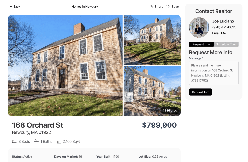 Listing Detail Page