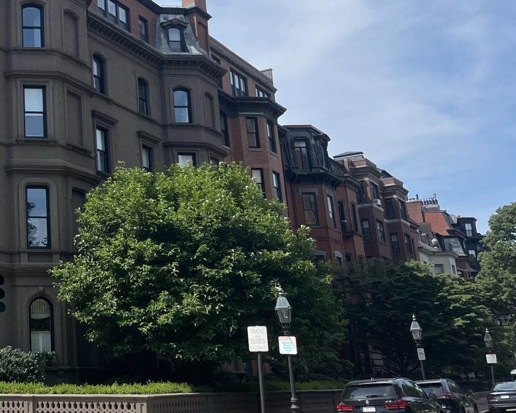 Brownstone Homes in Back Bay, Boston